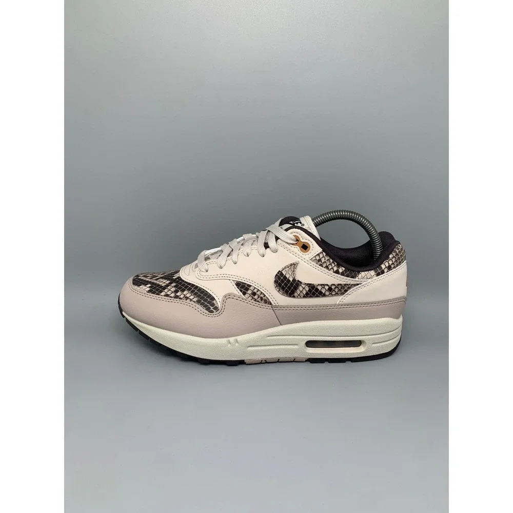 Nike Air Max 1 87 Snakeskin Phantom Sail Running Shoes HF5338-100 Women's Sz 9.5